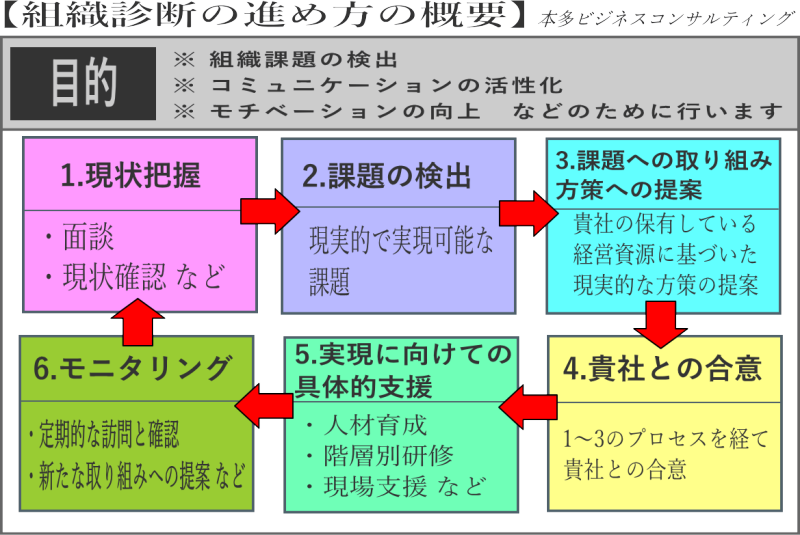 組織診断すすめ方の例